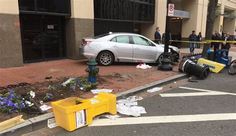 vehicle strikes four pedestrians in downtown washington after crash the washington post