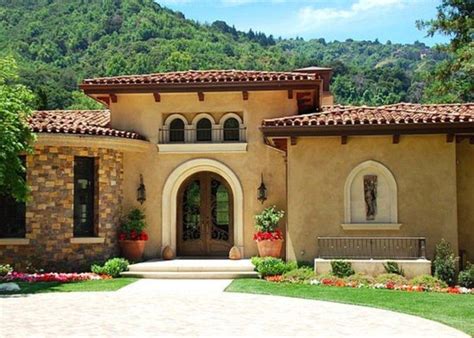 65 Exterior House Colors For Stucco Homes Mediterranean Style Homes