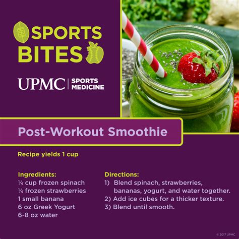 Sports Bites Post Workout Smoothie Upmc Healthbeat