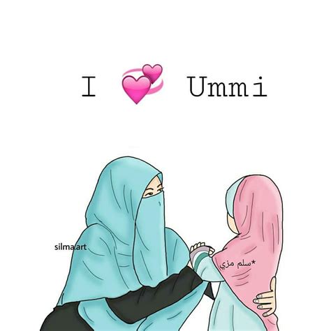 Gambar Kartun Muslimah Ibu Dan Anak Kantor Meme