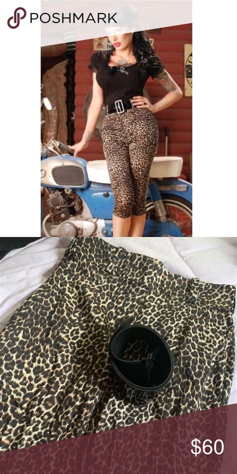 Deadly Dames Capri Pants In Leopard Print Pinup Couture Leopard Print Clothes Design