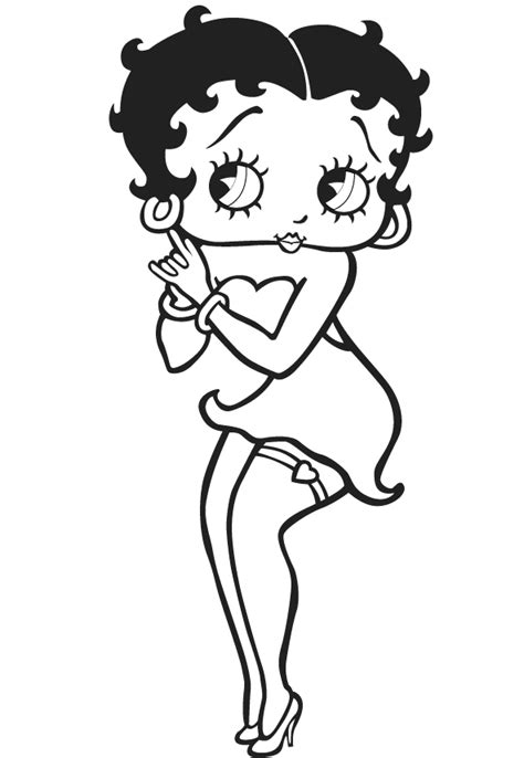 Betty Boop Clipart Black And White Clip Art Library