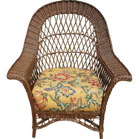 Vintage Bar Harbor Wicker Chair Circa 1920s From Dovetail On Ruby Lane