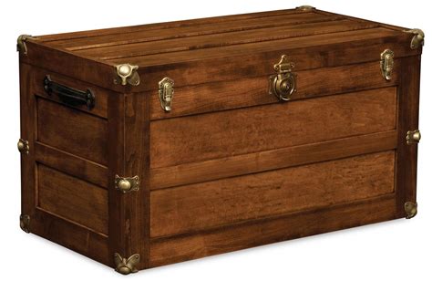 Flat Lid Amish Solid Wood Trunks Kvadro Furniture