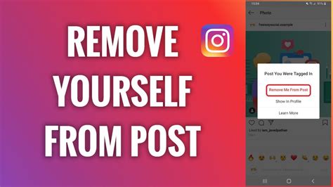 How To Remove Yourself From Instagram Post You Are Tagged In Youtube