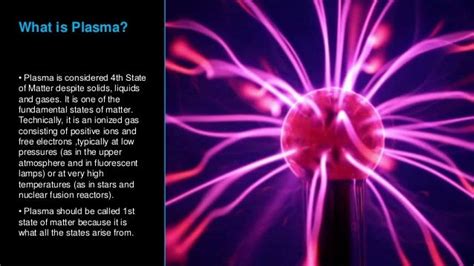 Plasma The Fourth State Of Matter