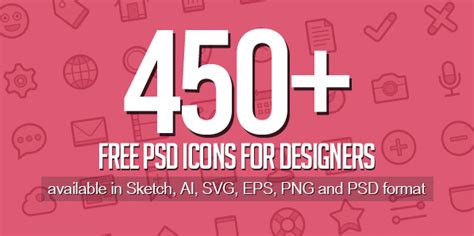 Free Psd Icons 450 Icons For Designers Icons Graphic