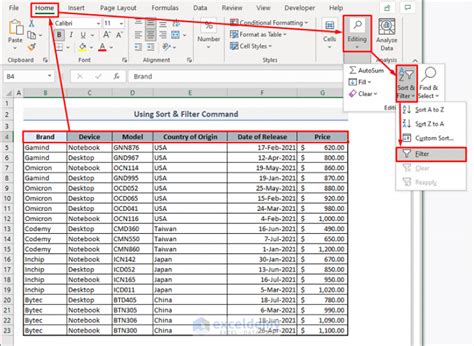 How To Filter Multiple Rows In Excel11 Suitable Approaches