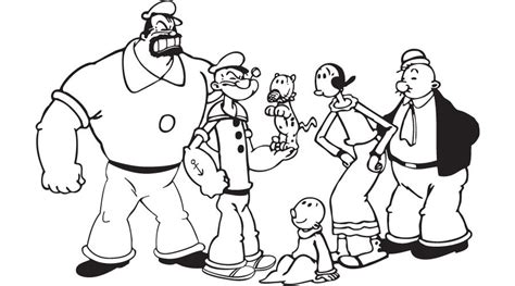 Popeye Y Oliva Colouring Pages Art Pages Coloring Book Pages