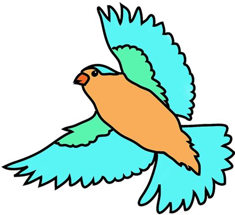 Flying Bird Clipart Image 10378