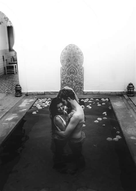 Sexy Moroccan Pool Couples Photo Shoot Popsugar Love And Sex