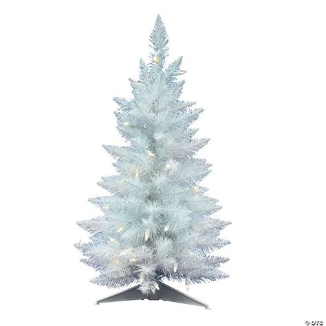 Vickerman 30 Sparkle White Spruce Pencil Christmas Tree With Warm