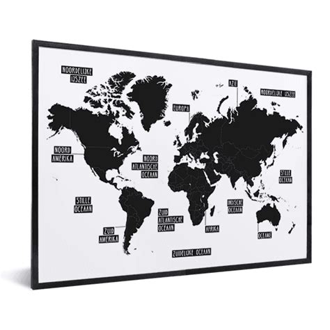 Plain Black White In List World Map In List World Maps