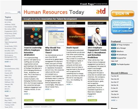 Human Resources Today Resources For The People Side Of Business