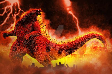 Burning Godzilla By Wowzilla2000 On Deviantart