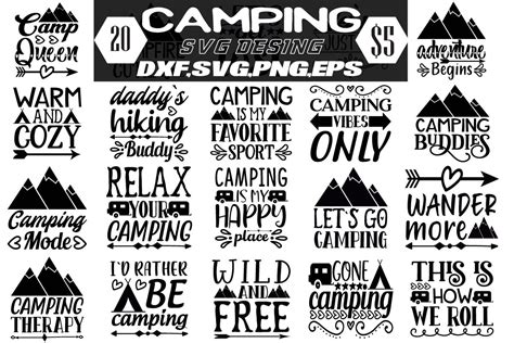Camping SVG Bundle Bundle Creative Fabrica