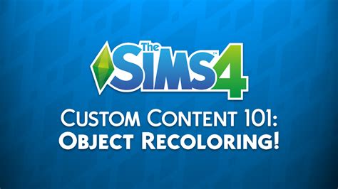 Sims Community — Thesims4 Custom Content 101 Object Recoloring