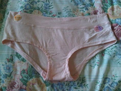 Peach Pink Knickers Full Back Soft Feel Used Worn Unwashed Wow