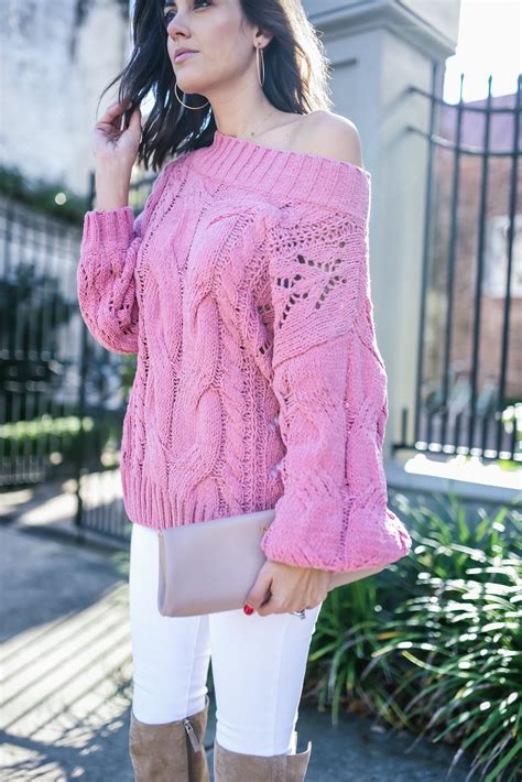 The Pink Off The Shoulder Sweater You Need For Under 50 Stylethegirl