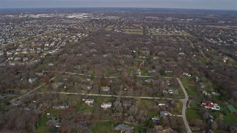 4k Stock Footage Aerial Video Of Flying Over A Quiet Suburban