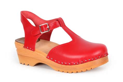 Swedish Clog Sandal Nelly Clogs In Red Troentorp Clogs Sweden