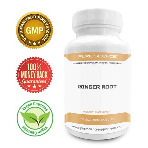 Pure Science Ginger Root 700mg Standardized Extract To 5 Gingerols