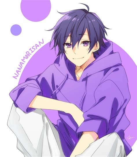 Twitter Anime Purple Hair Anime Boy Hair Cute Anime Boy