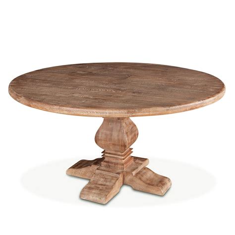 Pengrove 60 Inch Round Mango Wood Dining Table In Antique Oak Finish
