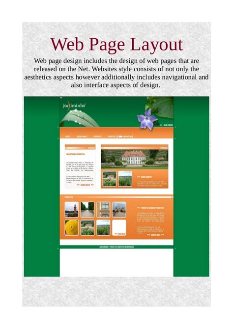 Web page layout