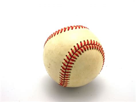 Baseball Ball Isolated On White Free Stock Photo Public Domain Pictures