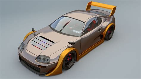 3d Model Toyota Supra Racing