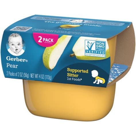 Gerber Pear Stage 1 Baby Food 2 Ct 2 Oz Smiths Food And Drug