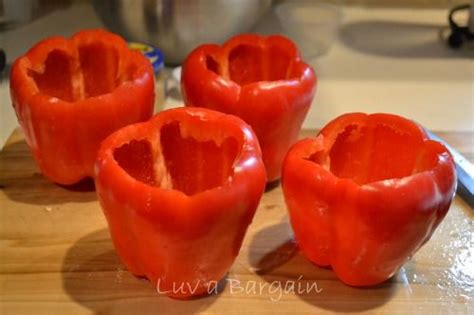 Stuffed Red Peppers With Brown Rice And Turkey To Simply Inspire