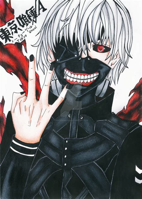 Anime, tokyo ghoul, ken kaneki, mask, red eyes, upside down. Kaneki Ken - Tokyo ghoul VA by Drawingmango on DeviantArt