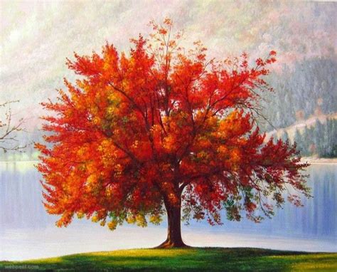 Stunning And Beautiful Tree Paintings For Your Inspiration Aspen