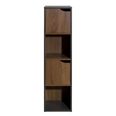 Cipacho 4705 In Brown Mdf 4 Shelf Standard Bookcase With Cap Leg Th