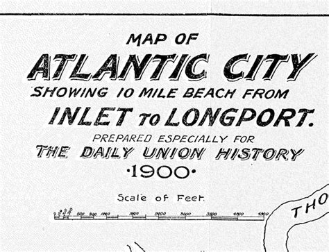 Map Atlantic City New Jersey Higginson Book Company Llc