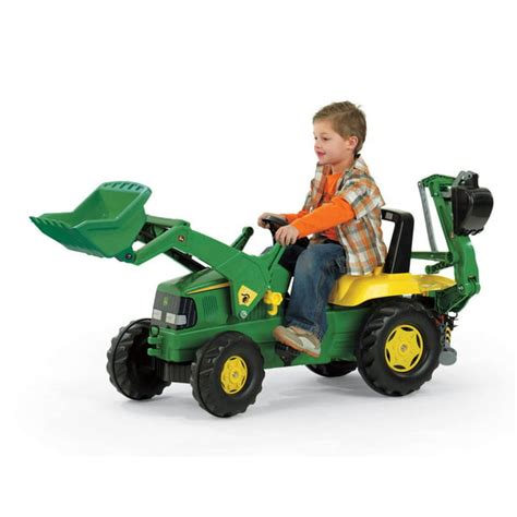 Rolly Toys John Deere Ride On Pedal Powered Tractor Loader With Working