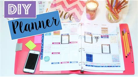 See more ideas about printable planner, diy planner, planner. DIY: Planner/agenda 2016 - YouTube