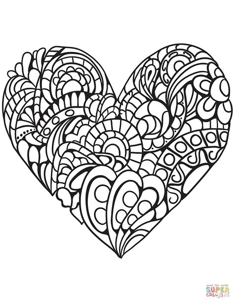 Zentangle Coloring Pages For Kids At Free Printable