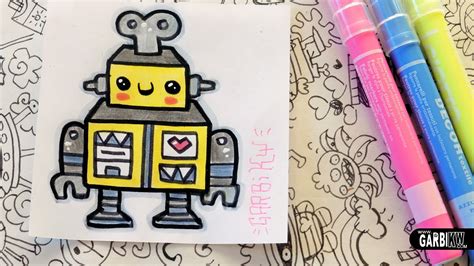 Kawaii Robot How To Draw Cute Toys By Garbi Kw Youtube