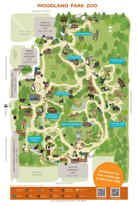 Woodland Park Zoo Map Wayfinding Signage Map Design Graphic Design