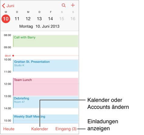 Kalender Auf Einen Blick Iphone Iphone Hilfe