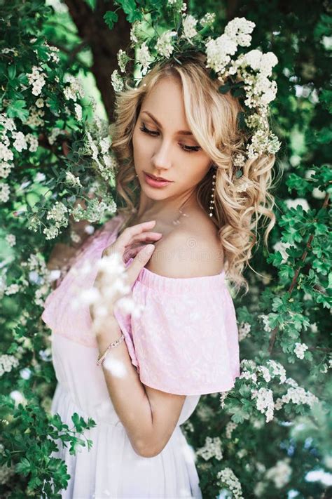 Portrait Of Young Unusual Woman Stock Image Image Of Garden Beauty