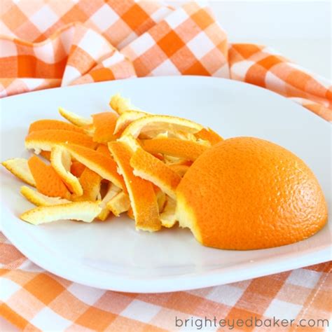 We go through about a dozen oranges, over the course of a week. orange zest strips