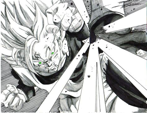 Ssj 2 Goku Blocks Vegeta Kick By Trunks24 On Deviantart