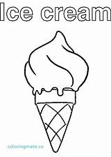 Coloring Cone Ice Cream Drawing Snow Icecream Printable Getdrawings Getcolorings sketch template
