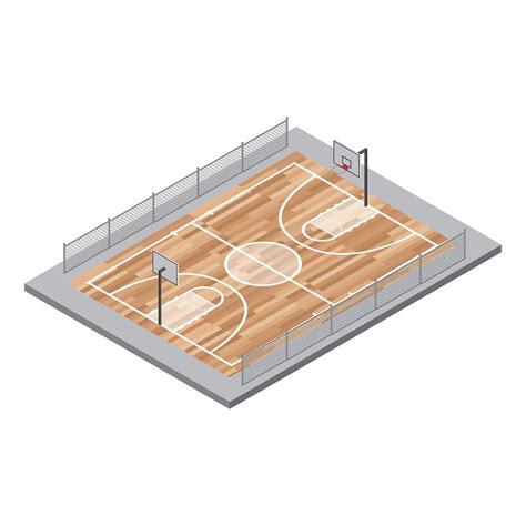 Basketball Court Vector 182358 Vector Art At Vecteezy