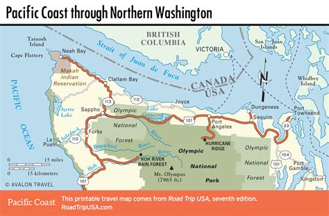 32 Washington Coastal Towns Map Maps Database Source