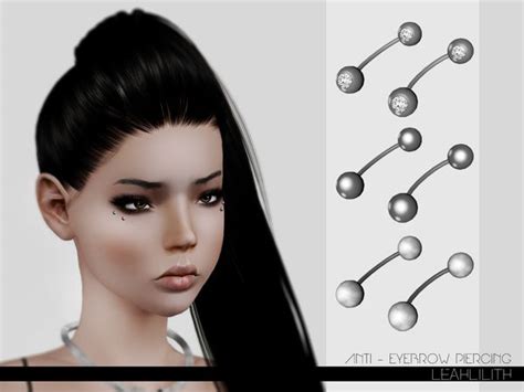 The Sims Resource Anti Eyebrow Piercing By Leah Lillith Sims 3